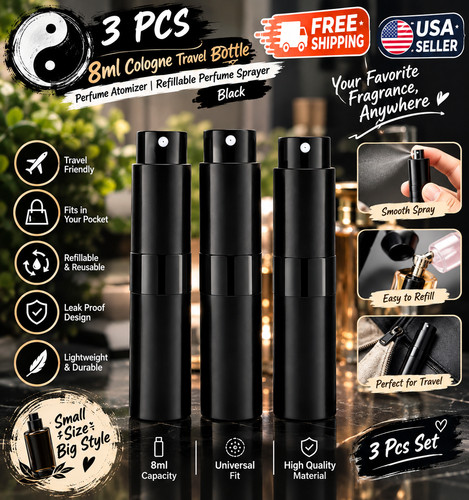3pcs 8ml cologne travel - 8ml,