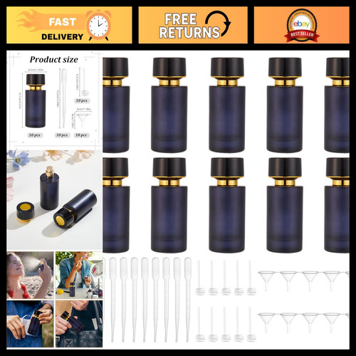 Pcs 50ml refillable glass - 10,